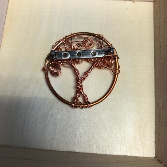 Handmade pin, copper pin, TREE OF LIFE pin, Copper pin, brooch,NWT Handmade - Picture 9 of 10